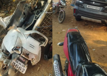 कारची दोन दुचाकींना धडक; 5 जण जखमी