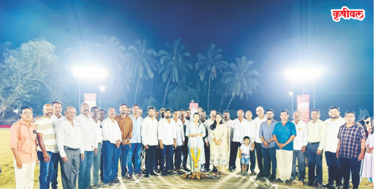 अवधूत पाटील मित्रमंडळ आयोजित नाईट टेनिस क्रिकेट स्पर्धा उत्साहात