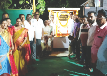 नवखार येथे पाणपोईची उभारणी