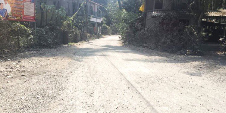 चौल-आग्राव रस्ता संथ गतीने