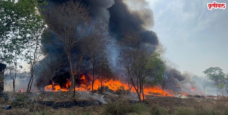 भंगारच्या दुकानाला भीषण आग
