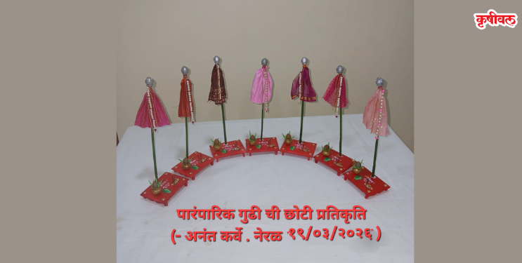 शहरीकरणामुळे गुढी झाल्या लहान