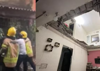 कोपरखैरणेतील विद्याभवन इमारतीचा स्लॅब कोसळला; विद्यार्थ्याचा मृत्यू