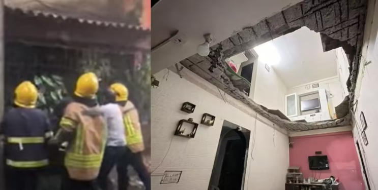 कोपरखैरणेतील विद्याभवन इमारतीचा स्लॅब कोसळला; विद्यार्थ्याचा मृत्यू