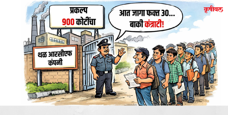 प्रकल्प मोठा, रोजगार छोटा