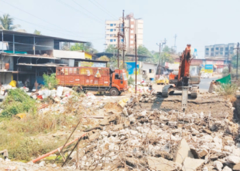 नेरळ-खांडा जुन्या पुलाच्या जागी; नवीन पुलाची उभारणी