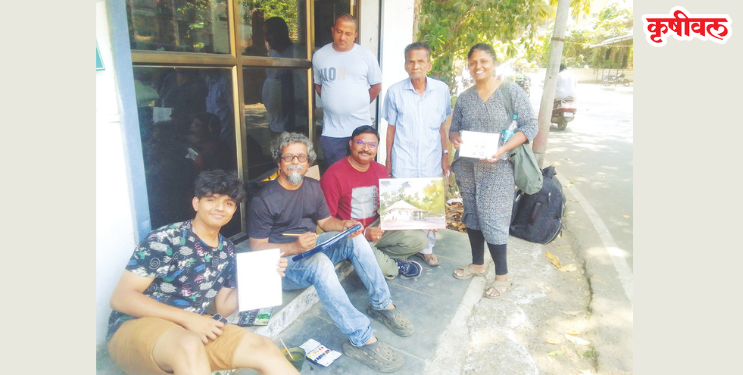 मुरूडचे निसर्गसौंदर्य उतरले कॅनव्हासवर