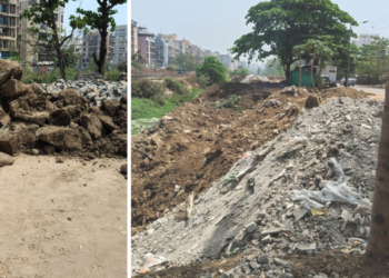 नाल्यात भराव, पुराचा धोका