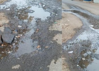 हटलेश्वर चौकात पाण्याची गळती