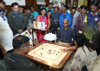 जेएनपीए येथे भारतीय बंदरांची कॅरम स्पर्धा