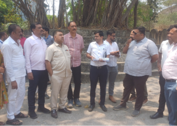 अरविंद म्हात्रे यांचा पाहणी दौरा