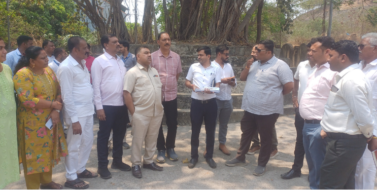 अरविंद म्हात्रे यांचा पाहणी दौरा