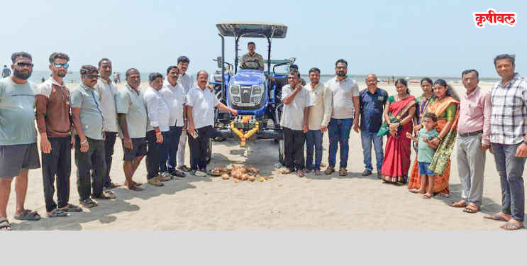 काशीद समुद्रकिनाऱ्यासाठी स्वयंचलित स्वच्छता यंत्र