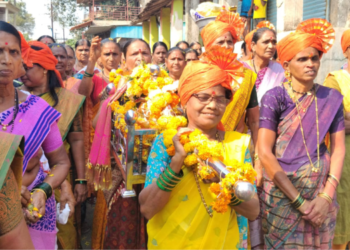 मर्दनगडावर एकविरा मातेचा पालखी सोहळा