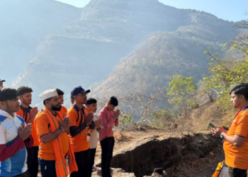 किल्ले भिवगडावर स्वच्छता मोहीम