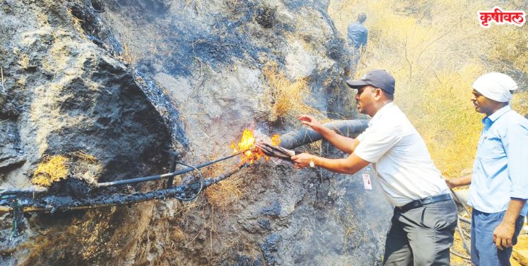 टेलिफोन, सिग्नल यंत्रणेच्या केबलला आग