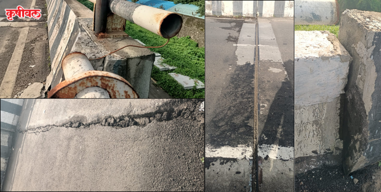 बोकडवीरामधील उड्डाणपूल धोक्यात