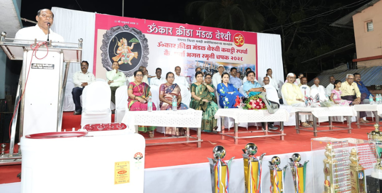 वेश्वीत कबड्डीचा थरार सुरु