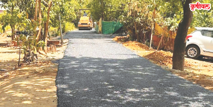 आंबोट गौळवाडी रस्त्याचे डांबरीकरण