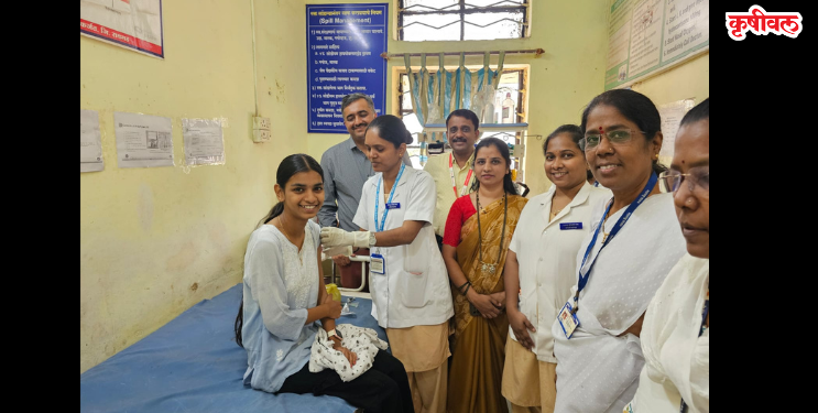 कशेळेत एचपीव्ही लसीकरणाला सुरुवात