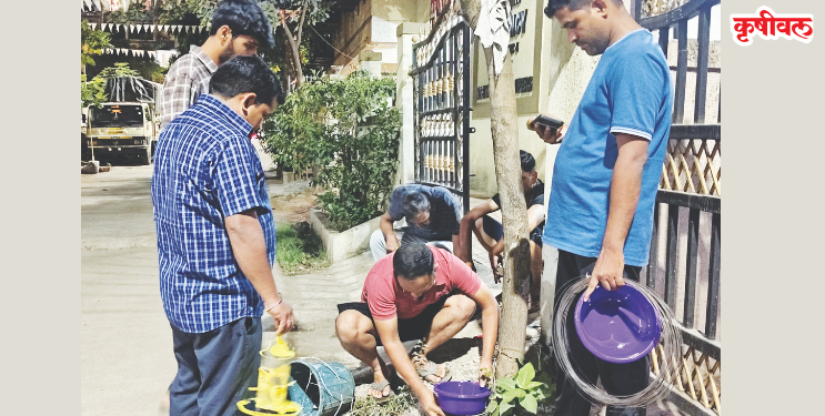 मुक्या प्राण्यांसाठी खाद्याची व्यवस्था