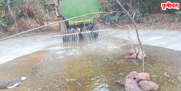 वन विभागाने भागवली वन्यप्राण्यांची तहान