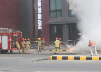 विमानतळ परिसरात आपत्कालीन रंगीत तालीम
