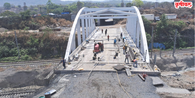 रेल्वे उड्डाणपूलाचे काम अंतिम टप्प्यात