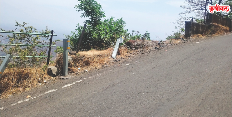 माथेरानमध्ये अपघाती वळणावर बांधकाम खात्याचे दुर्लक्ष