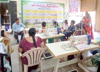 मोहोपाडा वासांबे ग्रामपंचायतीत शिलाई प्रशिक्षण