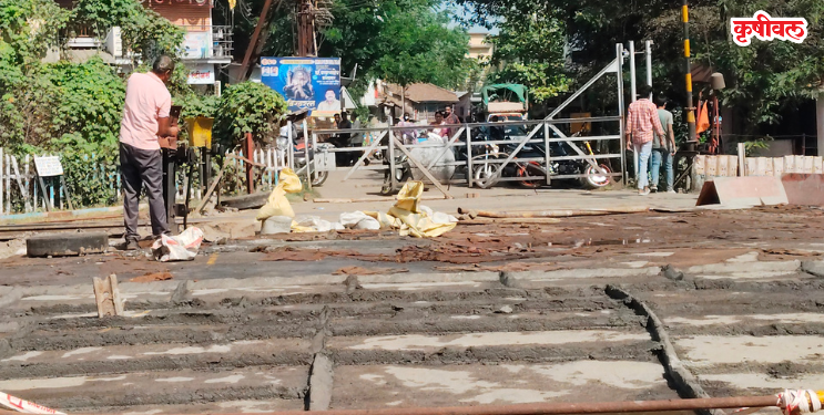 नेरळ पाडा येथील फाटक वाहतुकीस बंद