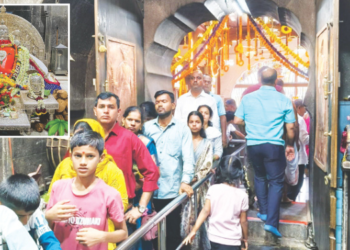 अंगारकी चतुर्थीला बल्लाळेश्वराच्या दर्शनासाठी भक्तांचा महासागर