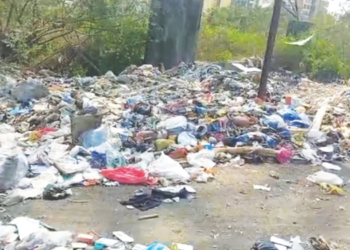 द्रोणागिरीच्या प्रवेशद्वारावर ‘कचऱ्या’ने स्वागत