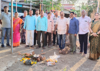 वाघ्रण आरोग्य उपकेंद्राच्या नवीन इमारतीचे भूमीपूजन