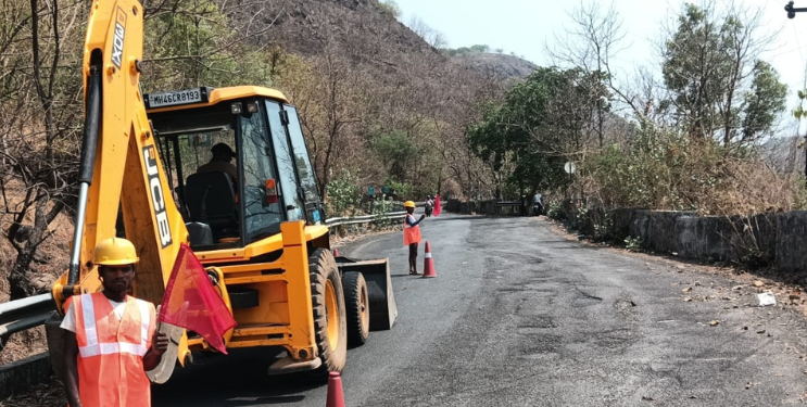 नेरळ-माथेरान घाट रस्त्याची दुरवस्था