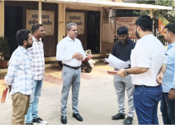 महानगर गॅस कामांची प्रत्यक्ष पाहणी