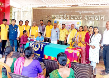 नागोठणे येथे नेत्रचिकित्सा शिबीर