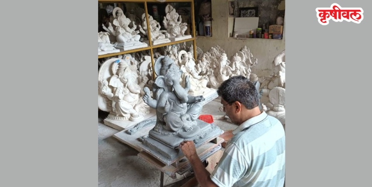 गणेश मूर्त्या बनवायला सुरुवात