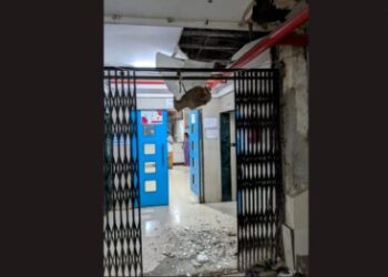 Alibag District Civil Hospital: जिल्हा रुग्णालयात स्लॅब कोसळला