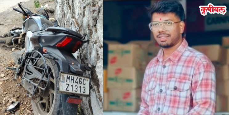 चौक-कर्जत मार्गावर भीषण अपघात; तरुणाचा जागीच मृत्यू