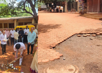 रखडलेल्या रस्त्याच्या कामाला सुरुवात