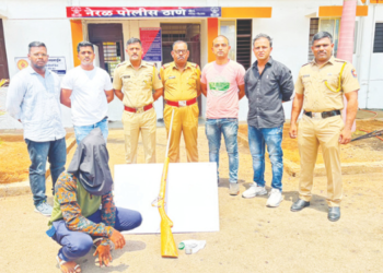 ठासणीच्या बंदुकीसह सराईत गुन्हेगार ताब्यात