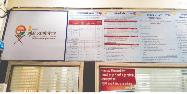 भूमिअभिलेख कार्यालयात ‌‘नकल’साठी वेळेची बंधने