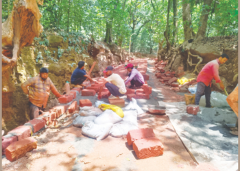 लोकप्रतिनिधी, अधिकाऱ्यांच्या कृपाशीर्वादाने विनापरवाना कामे पूर्णत्वाकडे