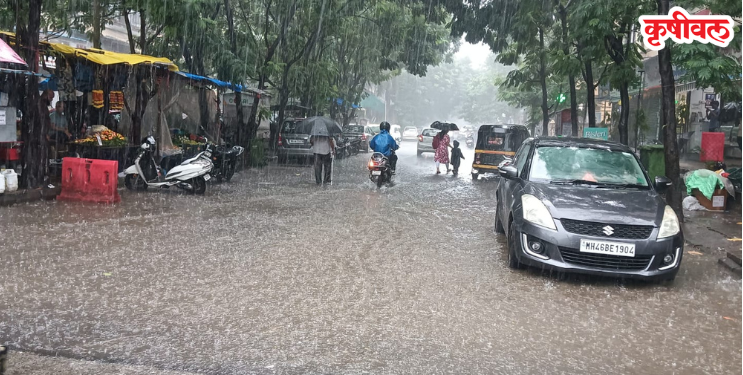 सिडको वसाहतीतील भाग जलमय