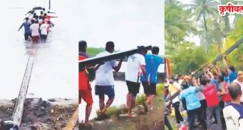 खारेपाटात वादळापेक्षा निकृष्ट कामाचा फटका?
