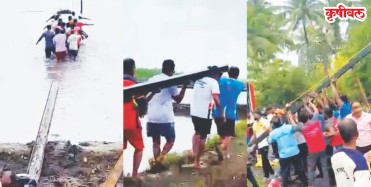 खारेपाटात वादळापेक्षा निकृष्ट कामाचा फटका?