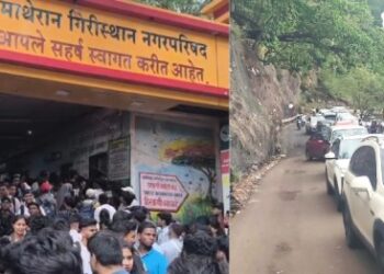 माथेरानमध्ये पर्यटकांची मांदियाळी