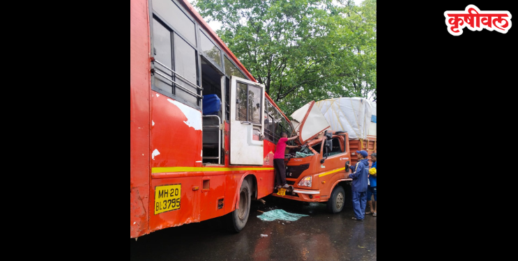महाड-दापोली मार्गावर एसटी, ट्रकची समोरासमोर धडक; पाच जखमी