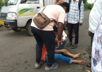 Alibaug-Vave Accident: कुत्र्याला वाचविताना रिक्षा पलटी